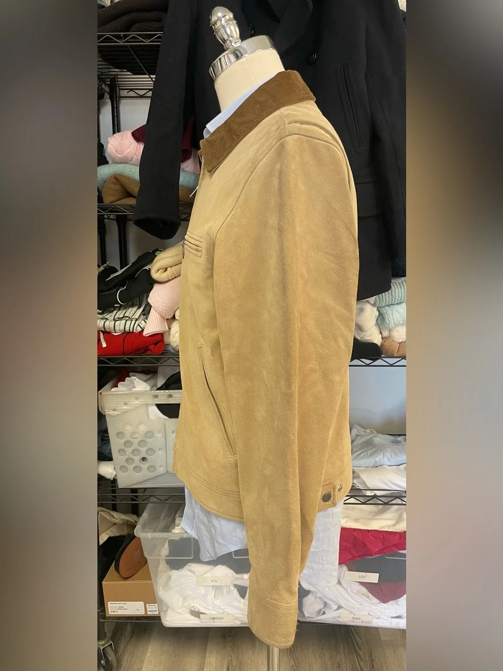 J.‎ CREW Limited-edition Wallace & Barnes work jacket in Italian suede M $798